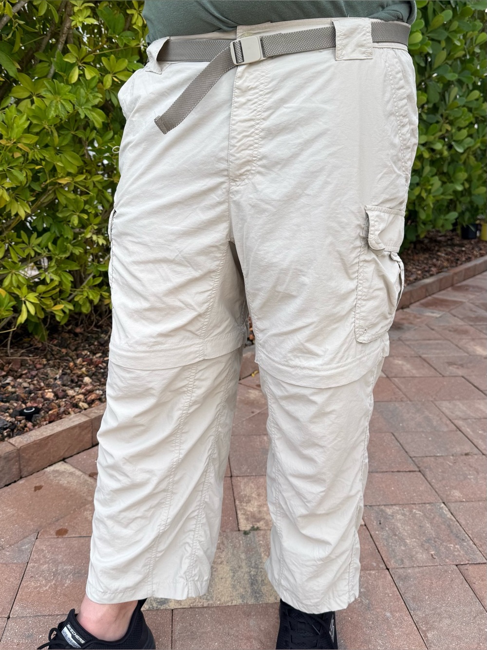 Columbia Titanium Men's Pants XL x 32 Tan Hiking Cargo Nylon TM8290